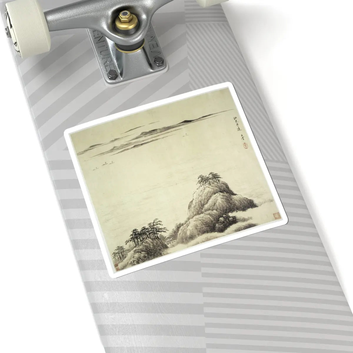 Wang Hui - Landscapes after old masters - dated 1692 v3 - STICKER Vinyl Kiss-Cut Decal