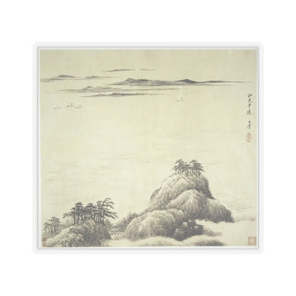 Wang Hui - Landscapes after old masters - dated 1692 v3 - STICKER Vinyl Kiss-Cut Decal