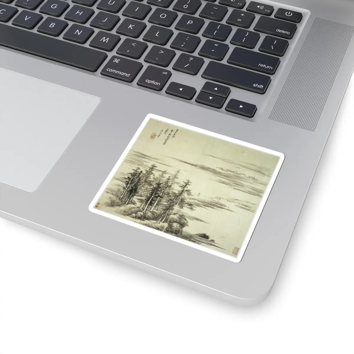 Wang Hui - Landscapes after old masters - dated 1692 v4 - STICKER Vinyl Kiss-Cut Decal