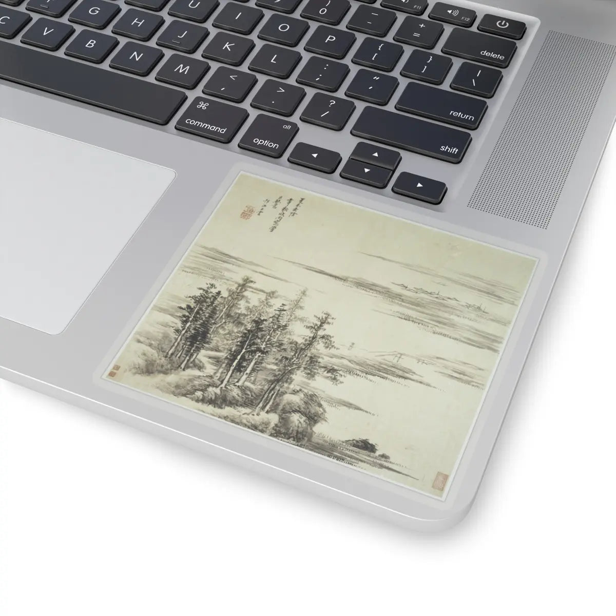 Wang Hui - Landscapes after old masters - dated 1692 v4 - STICKER Vinyl Kiss-Cut Decal