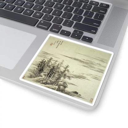 Wang Hui - Landscapes after old masters - dated 1692 v4 - STICKER Vinyl Kiss-Cut Decal