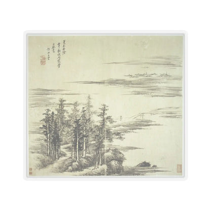 Wang Hui - Landscapes after old masters - dated 1692 v4 - STICKER Vinyl Kiss-Cut Decal