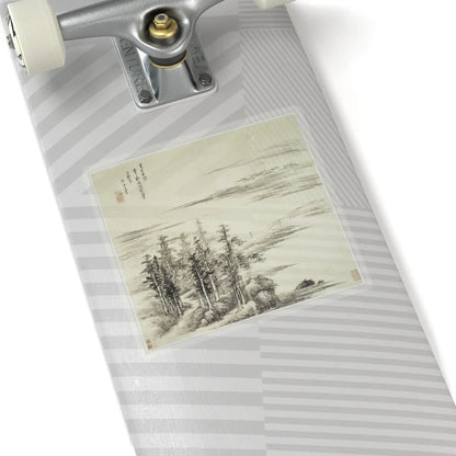 Wang Hui - Landscapes after old masters - dated 1692 v4 - STICKER Vinyl Kiss-Cut Decal