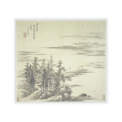 Wang Hui - Landscapes after old masters - dated 1692 v4 - STICKER Vinyl Kiss-Cut Decal