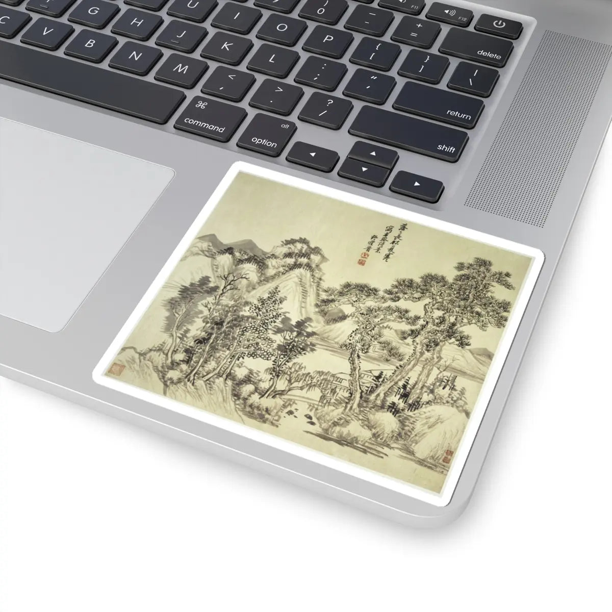 Wang Hui - Landscapes after old masters - dated 1692 v7 - STICKER Vinyl Kiss-Cut Decal