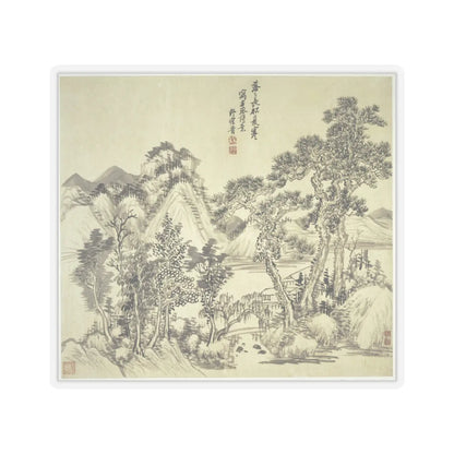 Wang Hui - Landscapes after old masters - dated 1692 v7 - STICKER Vinyl Kiss-Cut Decal