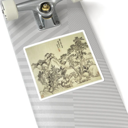Wang Hui - Landscapes after old masters - dated 1692 v7 - STICKER Vinyl Kiss-Cut Decal