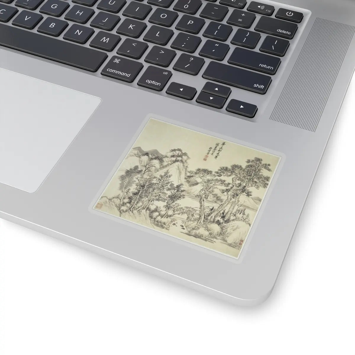 Wang Hui - Landscapes after old masters - dated 1692 v7 - STICKER Vinyl Kiss-Cut Decal