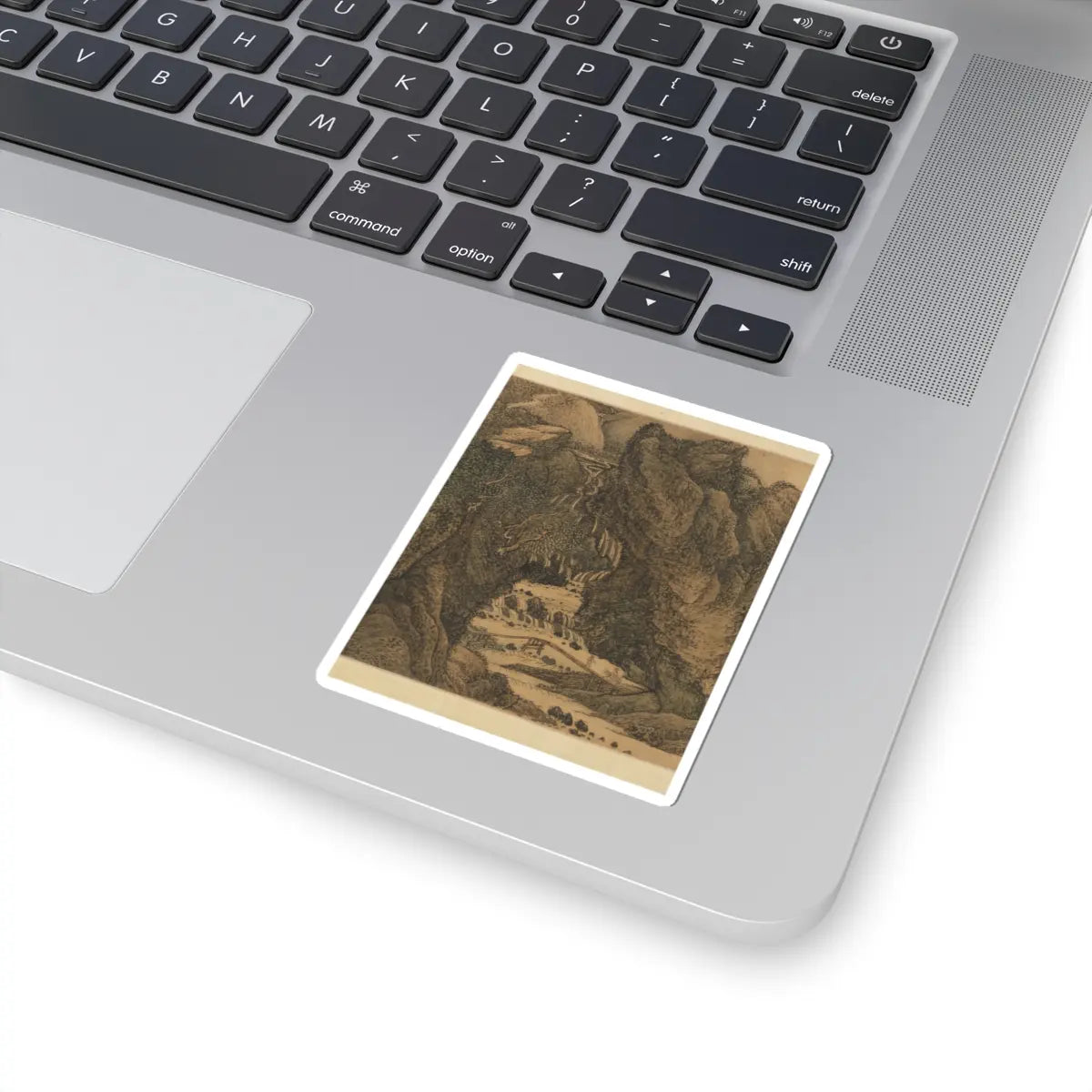 Wang Hui - The Colors of Mount Taihang - dated 1669 v10 - STICKER Vinyl Kiss-Cut Decal