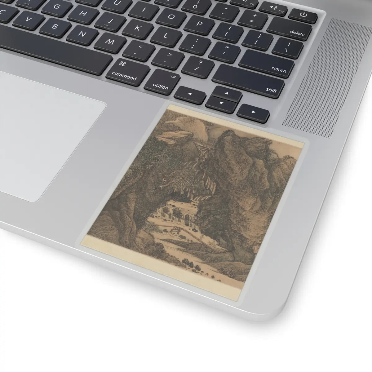 Wang Hui - The Colors of Mount Taihang - dated 1669 v10 - STICKER Vinyl Kiss-Cut Decal