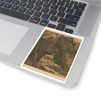 Wang Hui - The Colors of Mount Taihang - dated 1669 v10 - STICKER Vinyl Kiss-Cut Decal