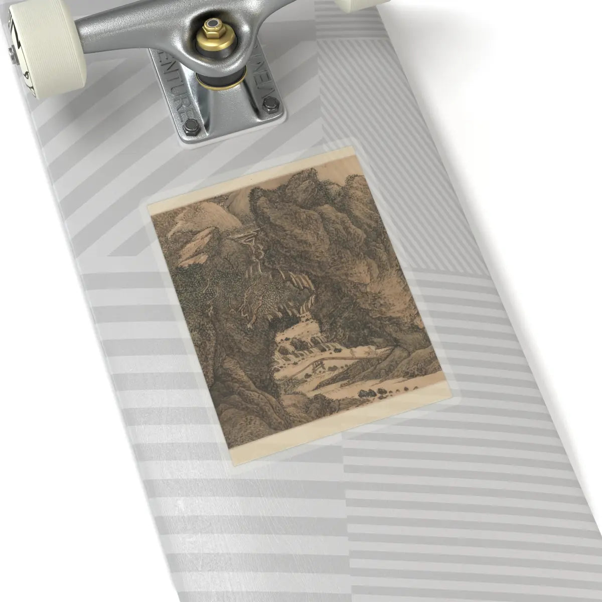 Wang Hui - The Colors of Mount Taihang - dated 1669 v10 - STICKER Vinyl Kiss-Cut Decal