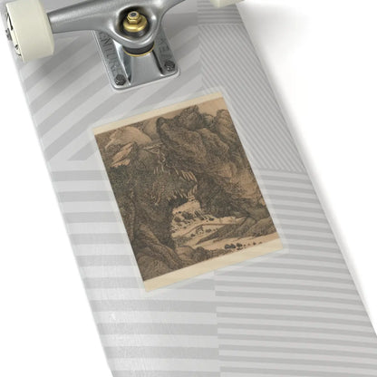 Wang Hui - The Colors of Mount Taihang - dated 1669 v10 - STICKER Vinyl Kiss-Cut Decal