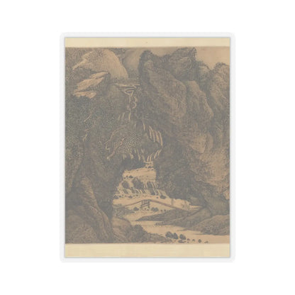 Wang Hui - The Colors of Mount Taihang - dated 1669 v10 - STICKER Vinyl Kiss-Cut Decal