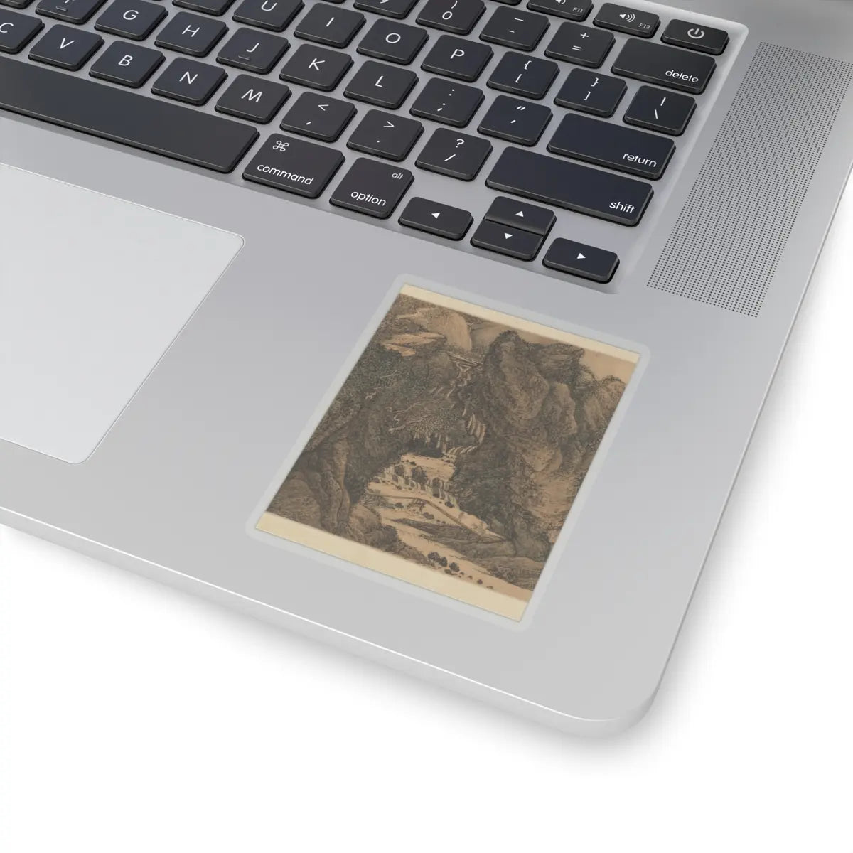 Wang Hui - The Colors of Mount Taihang - dated 1669 v10 - STICKER Vinyl Kiss-Cut Decal