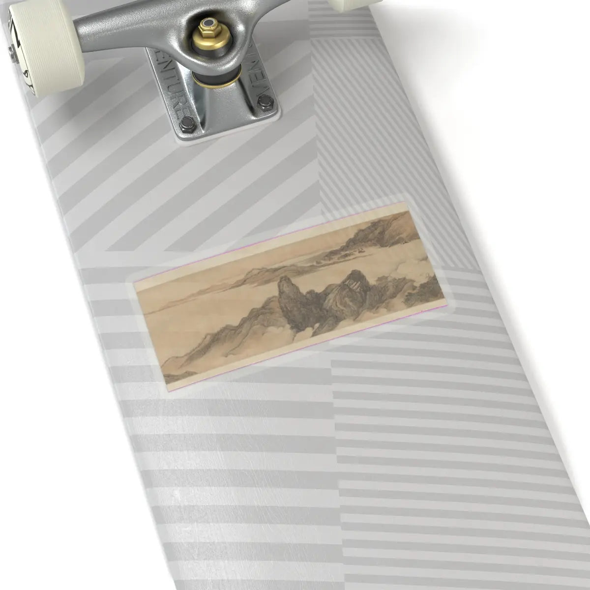 Wang Hui - The Colors of Mount Taihang - dated 1669 v6 - STICKER Vinyl Kiss-Cut Decal