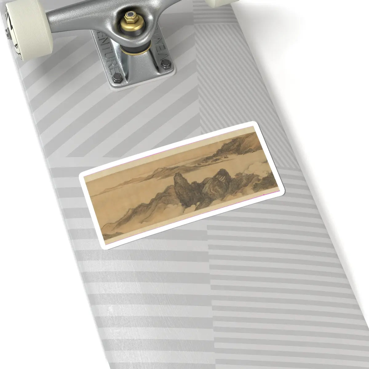 Wang Hui - The Colors of Mount Taihang - dated 1669 v6 - STICKER Vinyl Kiss-Cut Decal