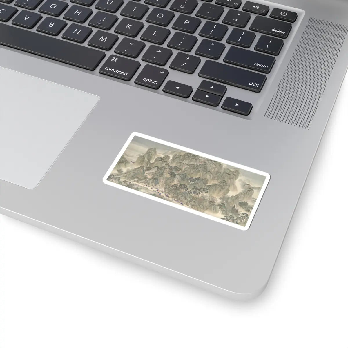 Wang Hui - The Kangxi Emperor's Southern Inspection Tour, Scroll Three- Ji'nan to Mount Tai - datable to 1698 v1 - STICKER Vinyl Kiss-Cut Decal