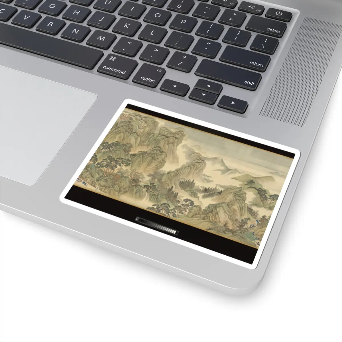 Wang Hui - The Kangxi Emperor's Southern Inspection Tour, Scroll Three- Ji'nan to Mount Tai - datable to 1698 v14 - STICKER Vinyl Kiss-Cut Decal