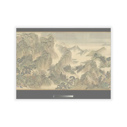Wang Hui - The Kangxi Emperor's Southern Inspection Tour, Scroll Three- Ji'nan to Mount Tai - datable to 1698 v14 - STICKER Vinyl Kiss-Cut Decal