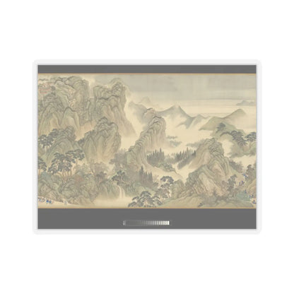 Wang Hui - The Kangxi Emperor's Southern Inspection Tour, Scroll Three- Ji'nan to Mount Tai - datable to 1698 v14 - STICKER Vinyl Kiss-Cut Decal