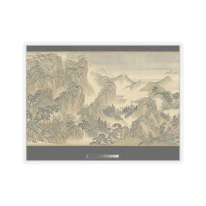 Wang Hui - The Kangxi Emperor's Southern Inspection Tour, Scroll Three- Ji'nan to Mount Tai - datable to 1698 v14 - STICKER Vinyl Kiss-Cut Decal