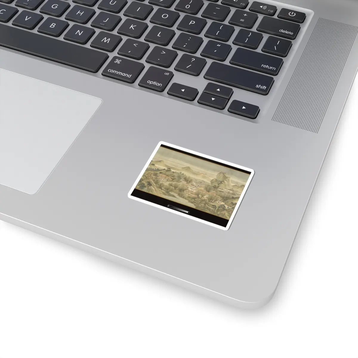 Wang Hui - The Kangxi Emperor's Southern Inspection Tour, Scroll Three- Ji'nan to Mount Tai - datable to 1698 v17 - STICKER Vinyl Kiss-Cut Decal