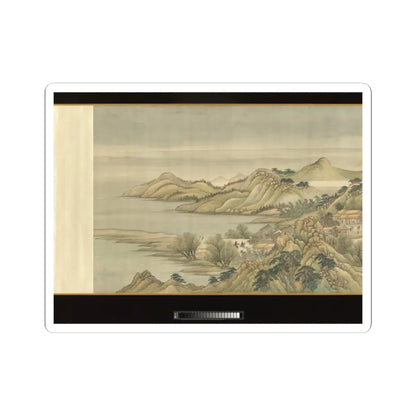 Wang Hui - The Kangxi Emperor's Southern Inspection Tour, Scroll Three- Ji'nan to Mount Tai - datable to 1698 v18 - STICKER Vinyl Kiss-Cut Decal
