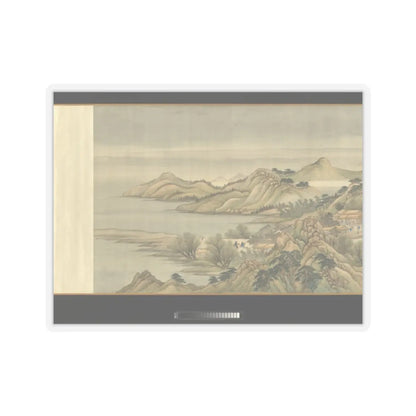 Wang Hui - The Kangxi Emperor's Southern Inspection Tour, Scroll Three- Ji'nan to Mount Tai - datable to 1698 v18 - STICKER Vinyl Kiss-Cut Decal