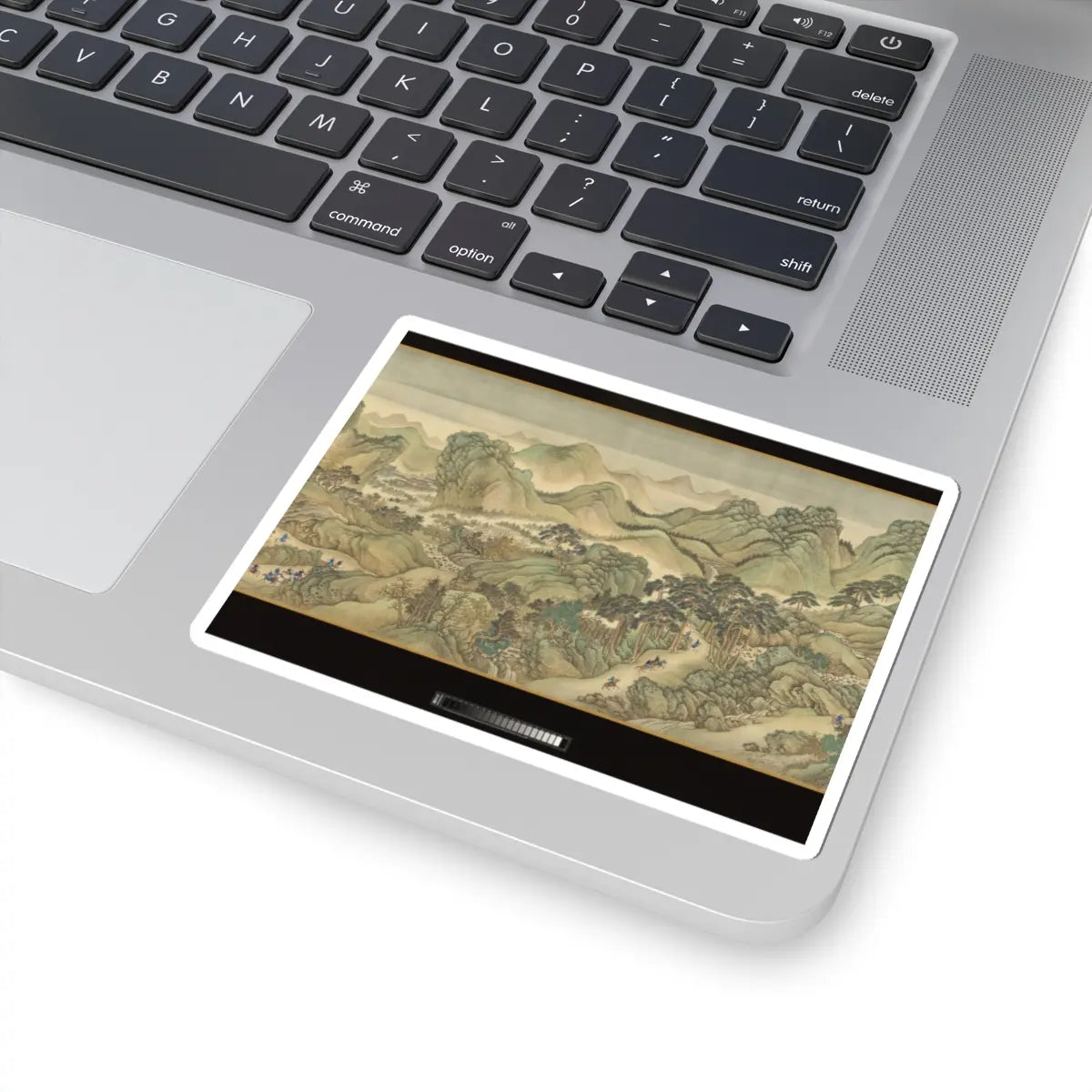Wang Hui - The Kangxi Emperor's Southern Inspection Tour, Scroll Three- Ji'nan to Mount Tai - datable to 1698 v6 - STICKER Vinyl Kiss-Cut Decal