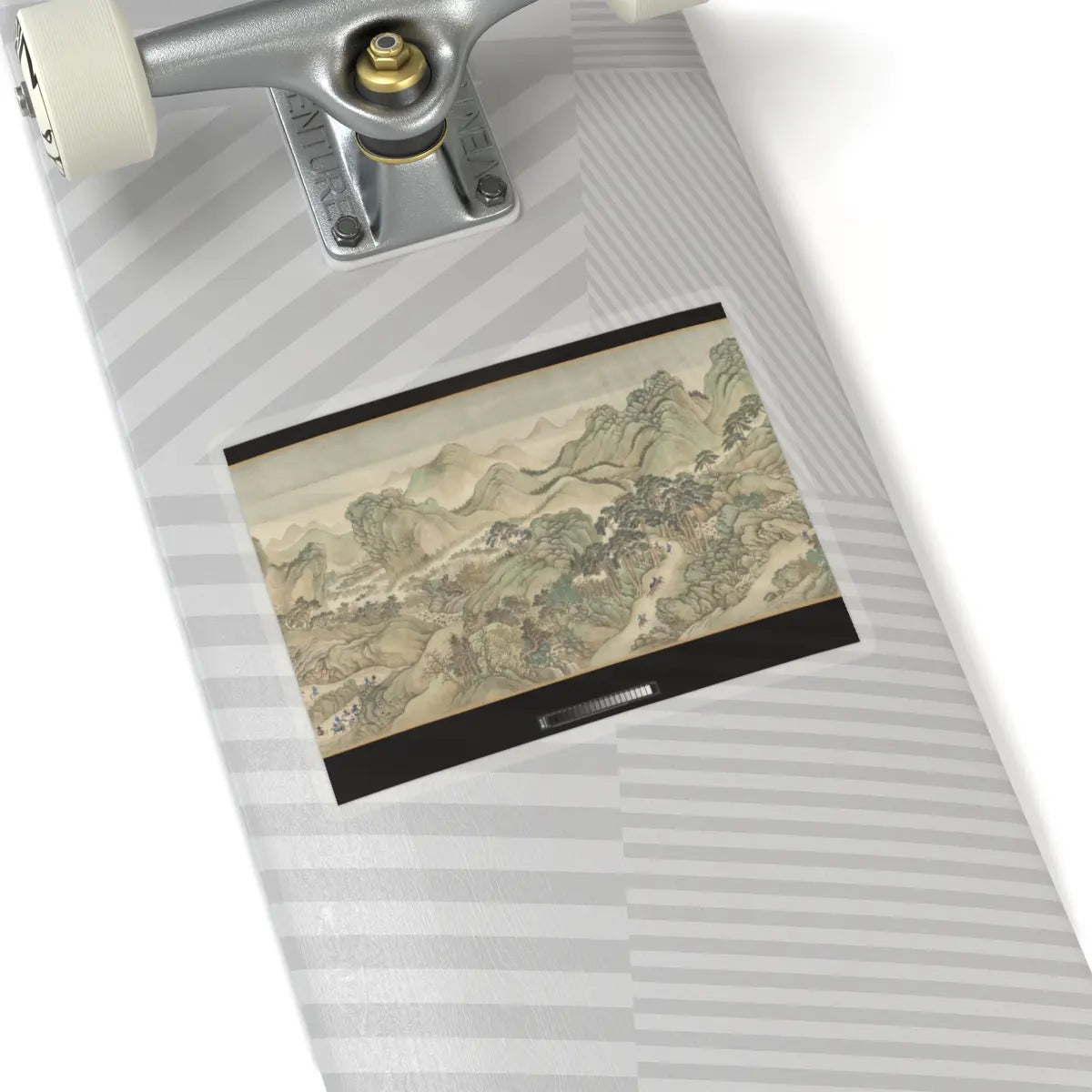 Wang Hui - The Kangxi Emperor's Southern Inspection Tour, Scroll Three- Ji'nan to Mount Tai - datable to 1698 v6 - STICKER Vinyl Kiss-Cut Decal
