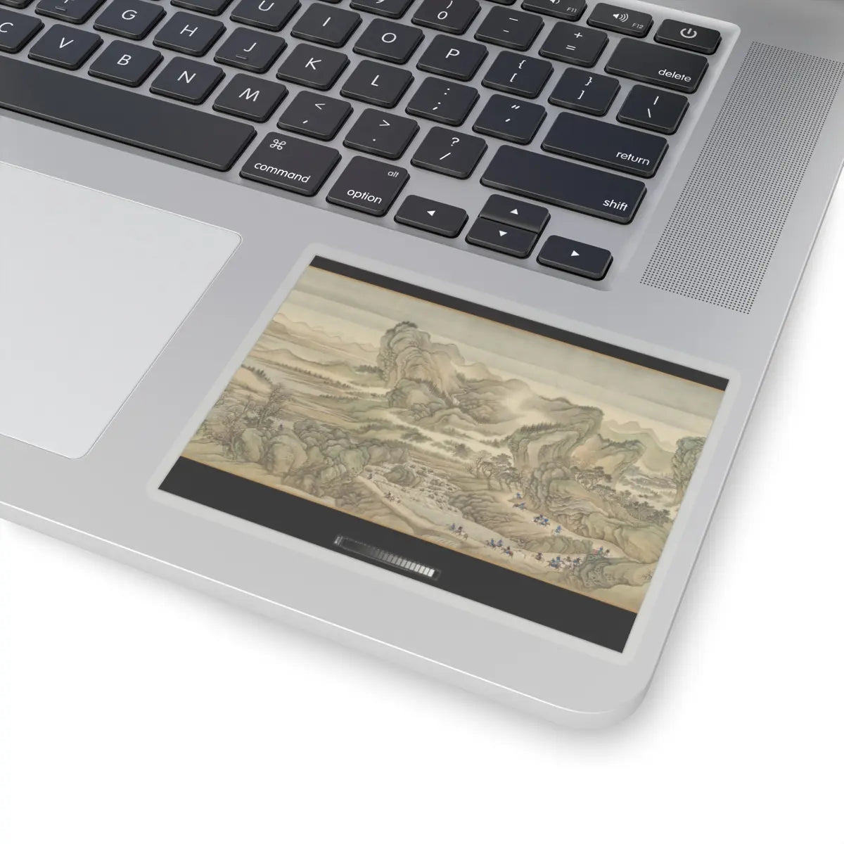 Wang Hui - The Kangxi Emperor's Southern Inspection Tour, Scroll Three- Ji'nan to Mount Tai - datable to 1698 v7 - STICKER Vinyl Kiss-Cut Decal