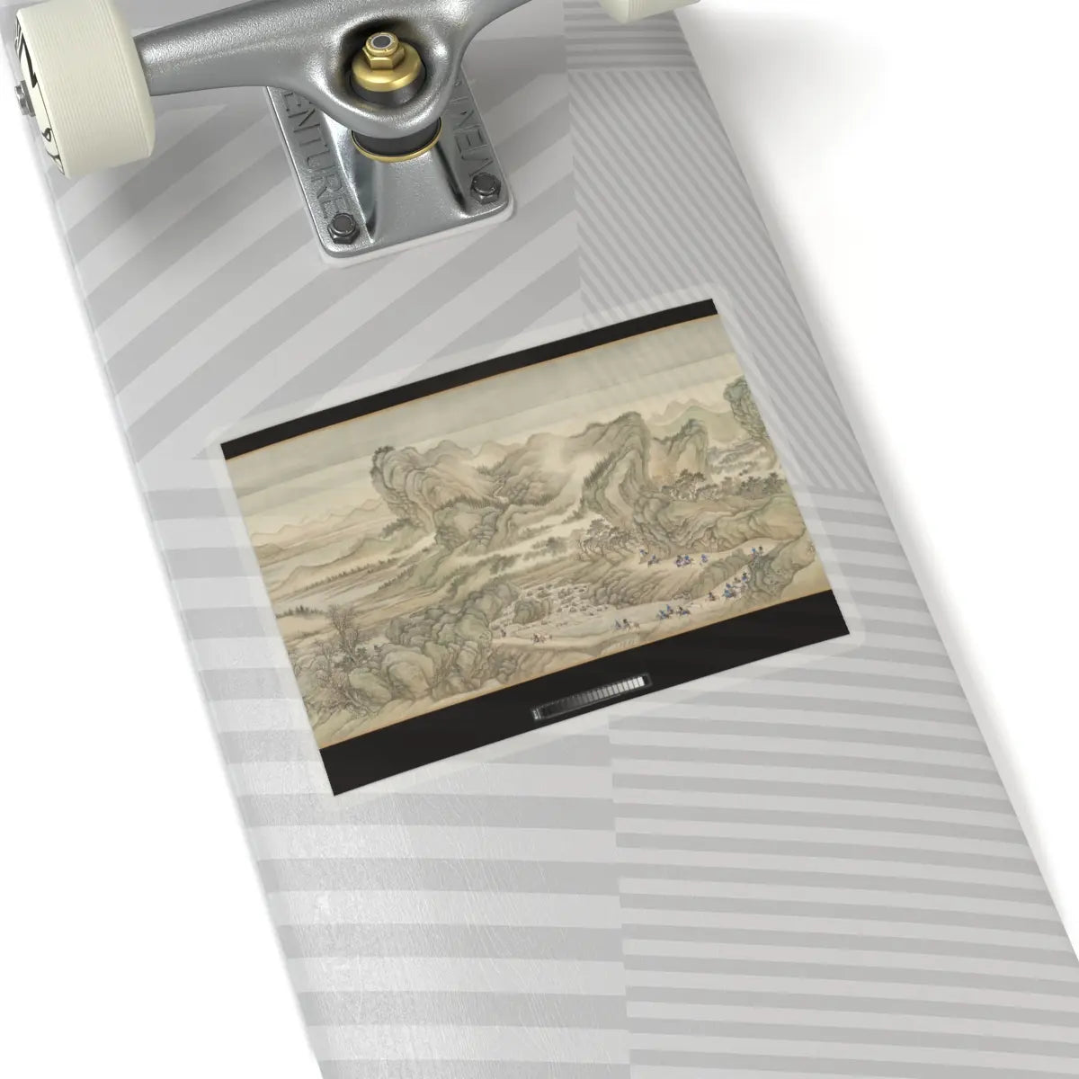 Wang Hui - The Kangxi Emperor's Southern Inspection Tour, Scroll Three- Ji'nan to Mount Tai - datable to 1698 v7 - STICKER Vinyl Kiss-Cut Decal