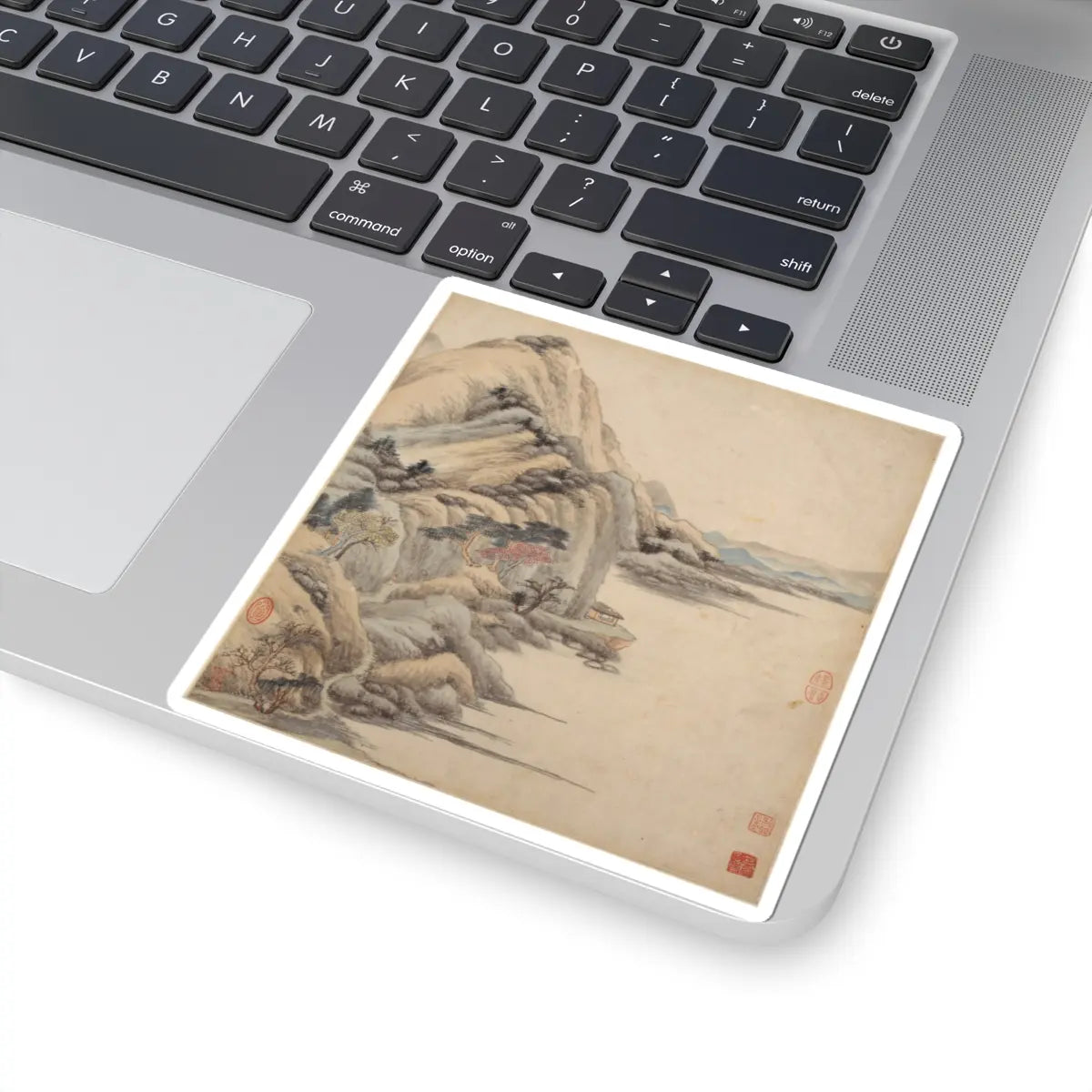 Wang Jian - Landscapes in the styles of ancient masters - 17th century v1 - STICKER Vinyl Kiss-Cut Decal