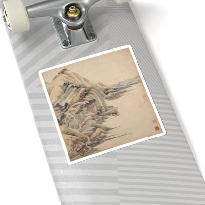Wang Jian - Landscapes in the styles of ancient masters - 17th century v1 - STICKER Vinyl Kiss-Cut Decal