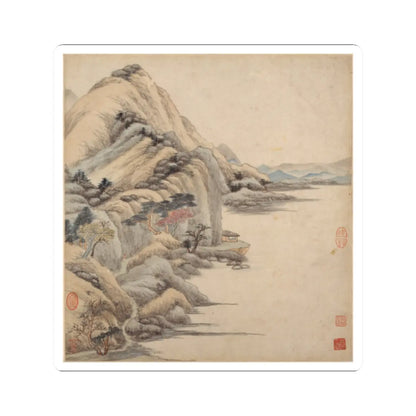 Wang Jian - Landscapes in the styles of ancient masters - 17th century v1 - STICKER Vinyl Kiss-Cut Decal