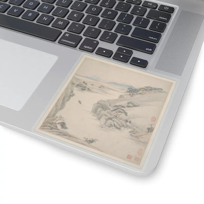 Wang Jian - Landscapes in the styles of ancient masters - 17th century v11 - STICKER Vinyl Kiss-Cut Decal