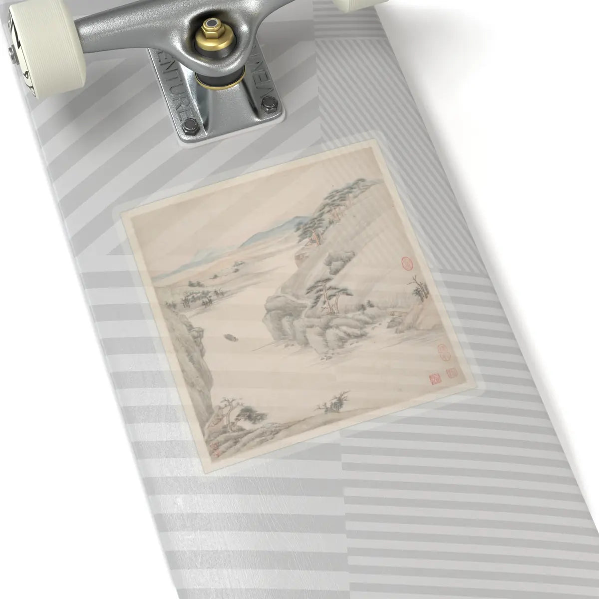 Wang Jian - Landscapes in the styles of ancient masters - 17th century v11 - STICKER Vinyl Kiss-Cut Decal