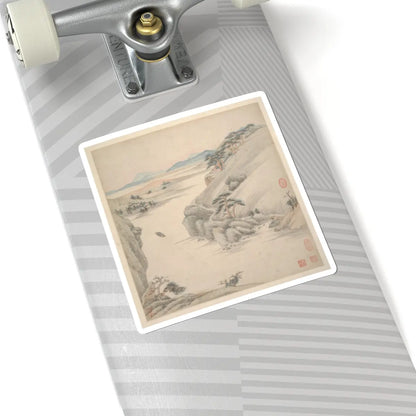 Wang Jian - Landscapes in the styles of ancient masters - 17th century v11 - STICKER Vinyl Kiss-Cut Decal