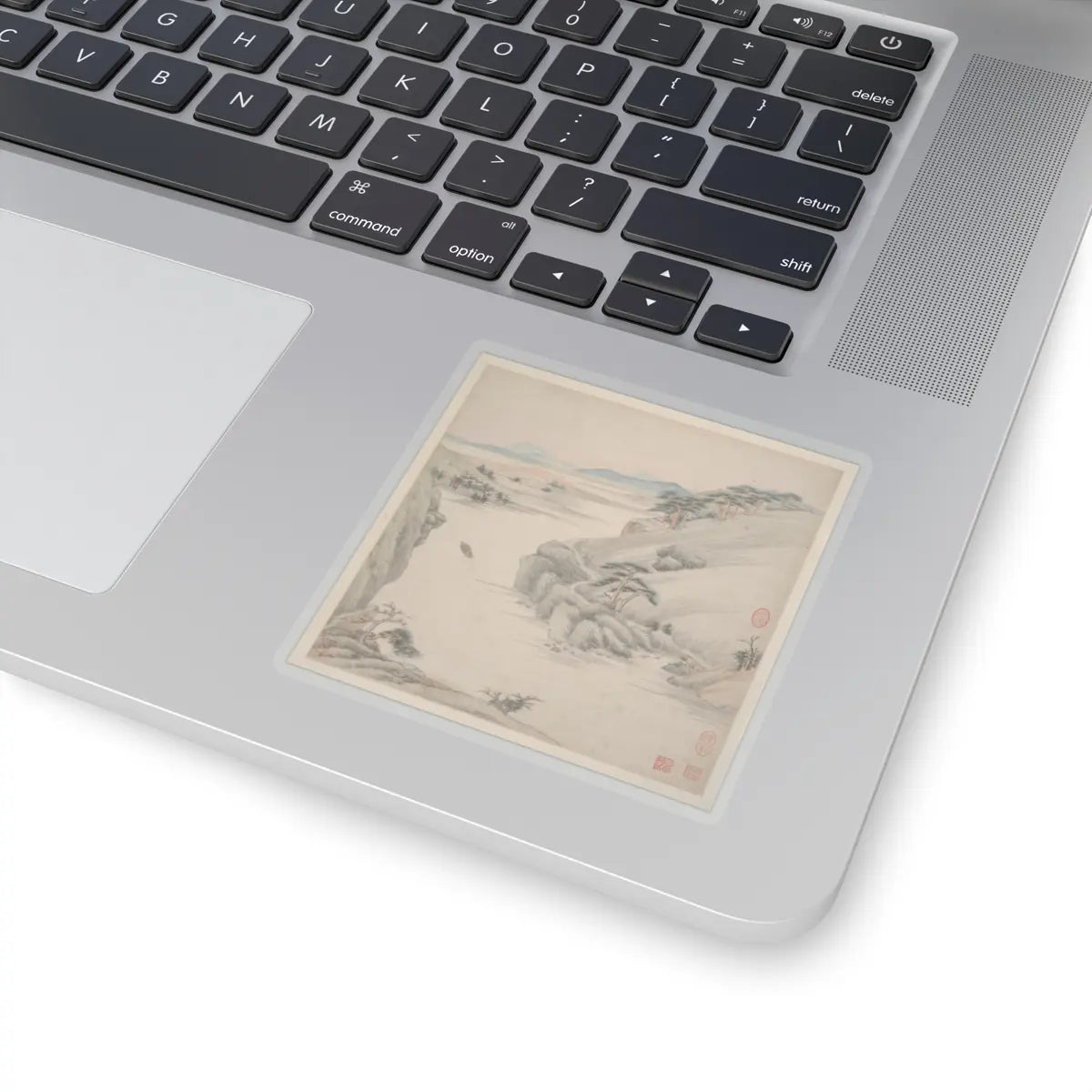 Wang Jian - Landscapes in the styles of ancient masters - 17th century v11 - STICKER Vinyl Kiss-Cut Decal