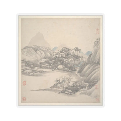Wang Jian - Landscapes in the styles of ancient masters - 17th century v12 - STICKER Vinyl Kiss-Cut Decal