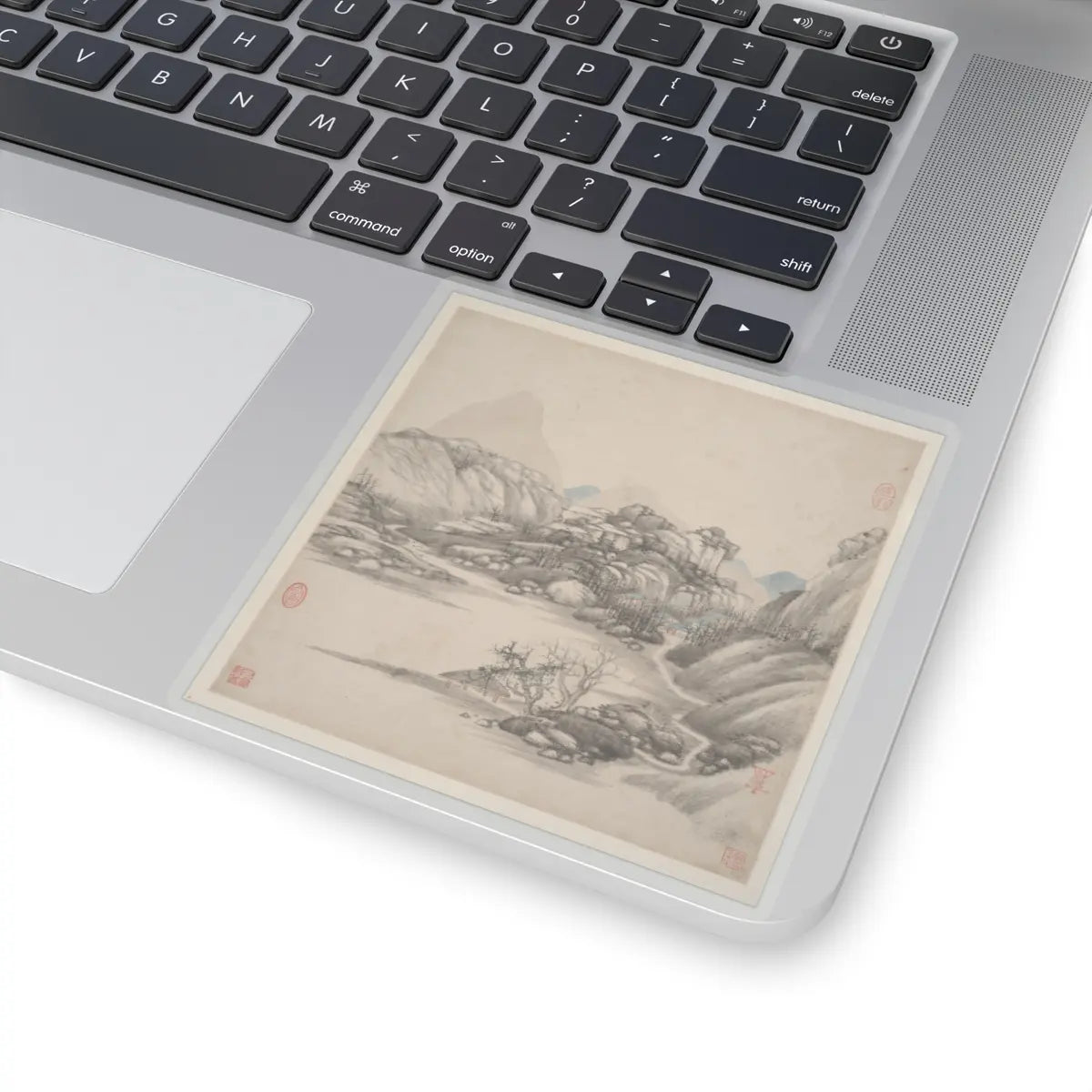 Wang Jian - Landscapes in the styles of ancient masters - 17th century v12 - STICKER Vinyl Kiss-Cut Decal