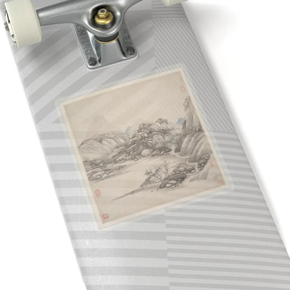Wang Jian - Landscapes in the styles of ancient masters - 17th century v12 - STICKER Vinyl Kiss-Cut Decal