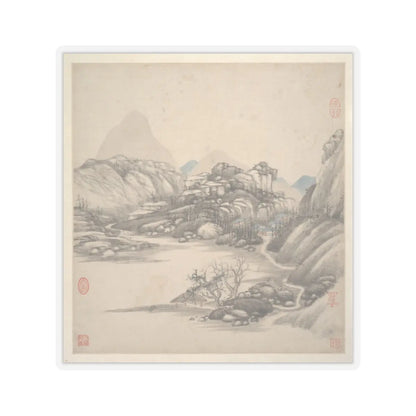 Wang Jian - Landscapes in the styles of ancient masters - 17th century v12 - STICKER Vinyl Kiss-Cut Decal