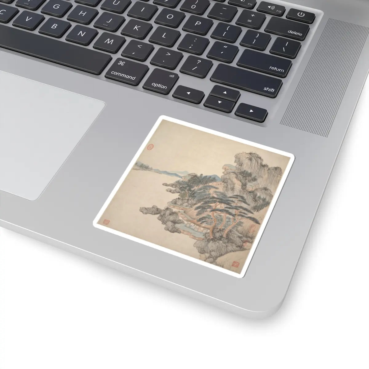 Wang Jian - Landscapes in the styles of ancient masters - 17th century v14 - STICKER Vinyl Kiss-Cut Decal