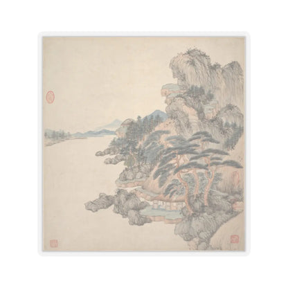 Wang Jian - Landscapes in the styles of ancient masters - 17th century v14 - STICKER Vinyl Kiss-Cut Decal