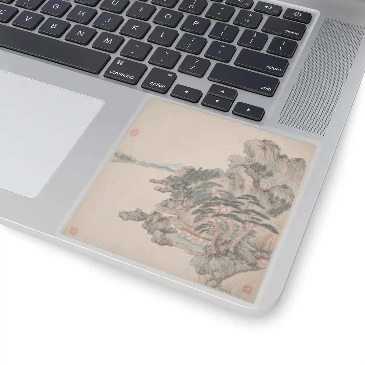 Wang Jian - Landscapes in the styles of ancient masters - 17th century v14 - STICKER Vinyl Kiss-Cut Decal