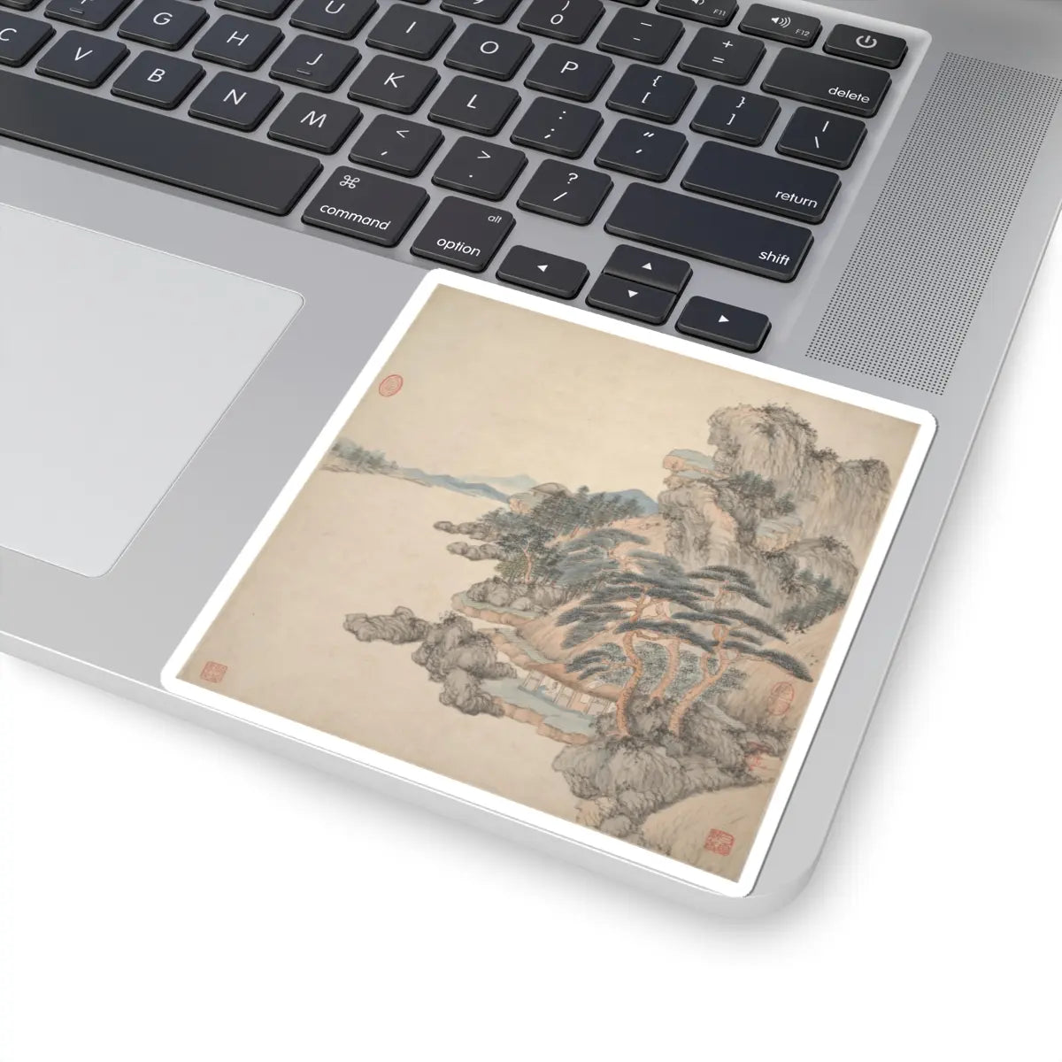 Wang Jian - Landscapes in the styles of ancient masters - 17th century v14 - STICKER Vinyl Kiss-Cut Decal