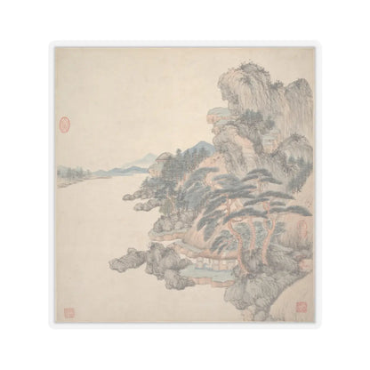 Wang Jian - Landscapes in the styles of ancient masters - 17th century v14 - STICKER Vinyl Kiss-Cut Decal