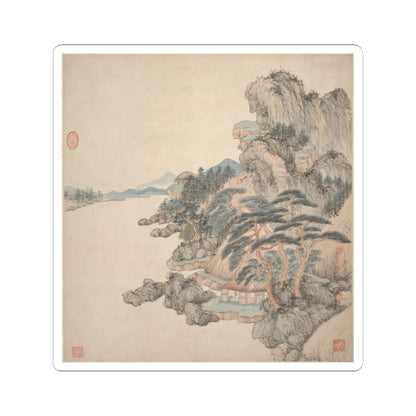 Wang Jian - Landscapes in the styles of ancient masters - 17th century v14 - STICKER Vinyl Kiss-Cut Decal